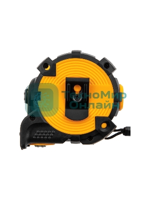 Рулетка Denzel 5м х 19мм, автоматич. фиксац., нейлон. покрытие, магнит. зацеп, двухстор. разметка