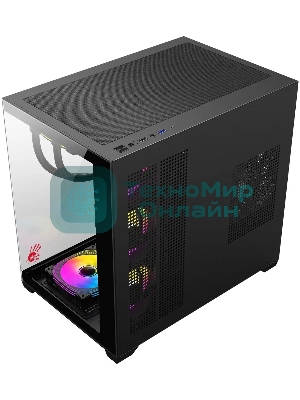Компьютерный корпус Bloody CC-122 черный без БП ATX 10x120мм 1xUSB2.0 1xUSB3.0 audio