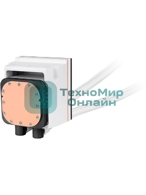 Система жидкостного охлаждения Thermaltake MAGFloe 360 Ultra Snow ARGB Soc-AM5/AM4/1200/1700/1851 белый 4-pin 30.6dB Al+Cu LCD Ret (CL-W433-PL12SW-A)