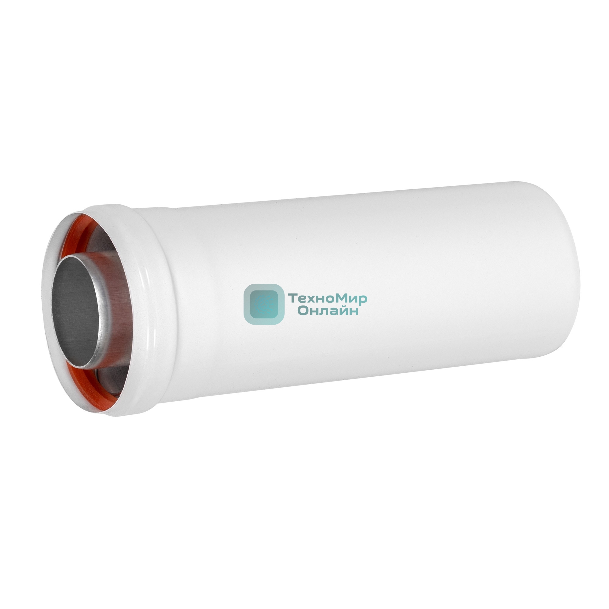 Удлинитель коаксиального дымохода раструбн. Royal Thermo 60/100, 250 мм