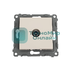 Розетка TV TOKOV ELECTRIC оконечная СП Pixel 1DB механизм бежевый