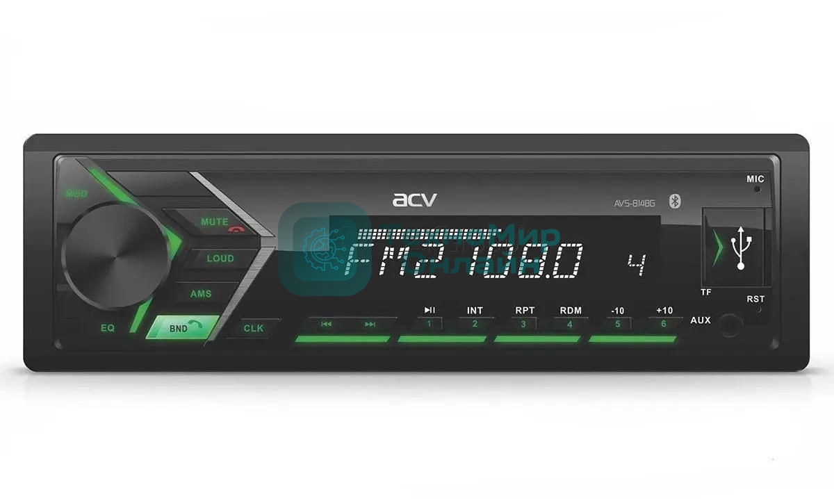 Автомагнитола ACV VS-814BB 1DIN 4x50Вт