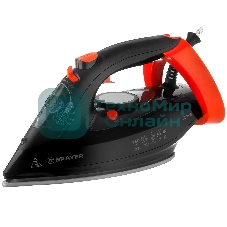 Утюг BRAYER BR4007 черный/оранжевый, 3100 Вт, 35 г/мин, 160 г/мин, 265 мл