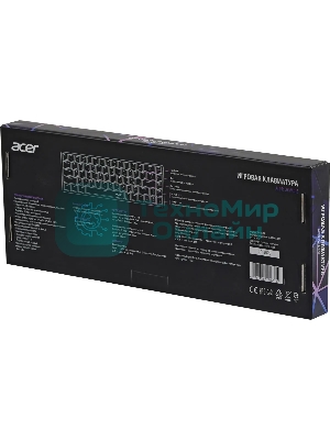 Клавиатура проводная Acer OKW302 (ZL.KBDCC.01C), USB, серебристый