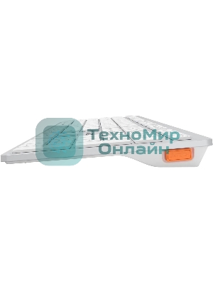 Клавиатура беспроводная A4Tech Fstyler FBX50C, USB, Bluetooth/Радиоканал, белый