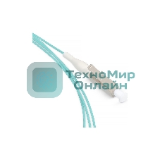 Пигтейл Cabeus, LC, OM3 50/125, 1,5м, бежевый хвостовик, бирюзовый