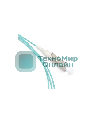 Пигтейл Cabeus, LC, OM3 50/125, 1,5м, бежевый хвостовик, бирюзовый