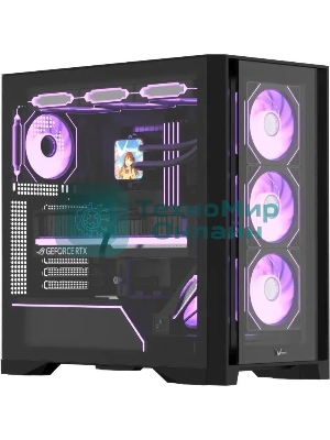 Компьютерный корпус AeroCool/Formula Air Power G8 черный без БП ATX 2xUSB 3.0 1xUSB3.1 audio bott PSU