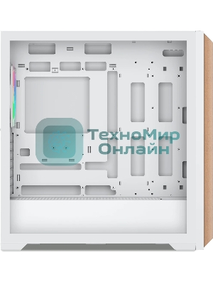 Компьютерный корпус без блока питания SAMA Z60 белый, Midi-Tower, TG, 4x140мм ARGb, 2xUSB 3.0 + 1xUSB 3.1 Type-C, E-ATX, ATX, mATX, mITX белый
