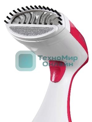 Отпариватель Hyundai H-HS02123 белый/вишневый, 1650 Вт, 28 г/мин, 300 мл