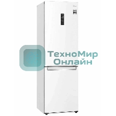 Холодильник LG GC-B459SQSM белый двухкамерный 234/107л морозилка снизу, No Frost