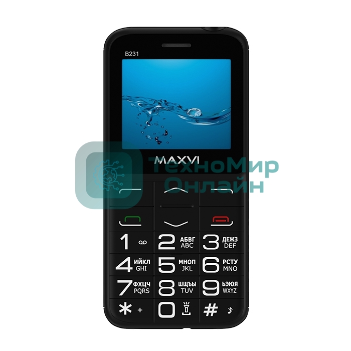 Мобильный телефон Maxvi B231 черный