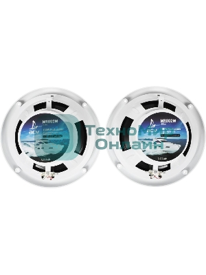 Колонки автомобильные ACV Marine MR802 80Вт 90дБ 20 см (8 дюйм) (ком.: 2 кол.) коаксиальные двухполосные