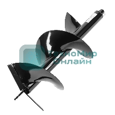 Шнек для грунта Denzel E-300, диаметр 300мм, длина 800мм,соединение 20мм, несъемный нож