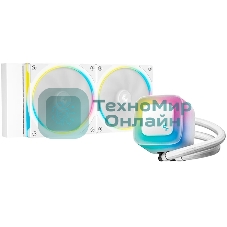 Система водяного охлаждения Deepcool LE240 Pro ARGB Soc-AM5/AM4/1200/1700/1851 белый 4-pin 28.2-33dB Al 280W 1347gr Ret (R-LE240PRO-WHAMMC-G-1)