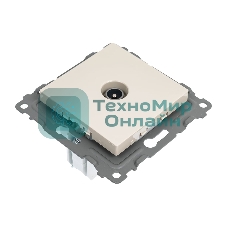 Розетка TV TOKOV ELECTRIC оконечная СП Pixel 1DB механизм бежевый