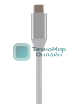 Кард-ридер Digma CR-С2501-S/серебристый/SD/TF/micro-SD/USB Type-C/алюминий