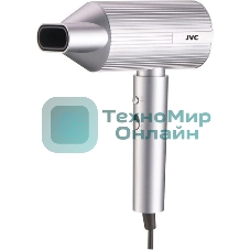 Фен JVC JHD012 серый/серебристый, 1800 Вт