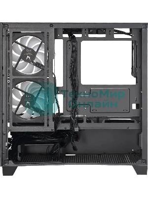 Компьютерный корпус AeroCool/Formula Cristal Z1M черный без БП mATX 2xUSB 2.0 1xUSB 3.0 audio bott PSU