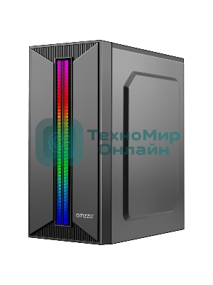 Компьютерный корпус Ginzzu B350 2*USB 2.0,AU RGb