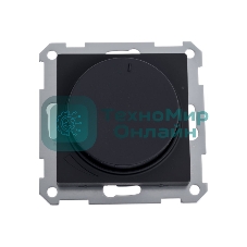 Светорегулятор поворотно-нажимной AtlasDesign 400Вт механизм карбон SE ATN001023