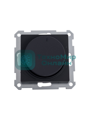 Светорегулятор поворотно-нажимной AtlasDesign 400Вт механизм карбон SE ATN001023