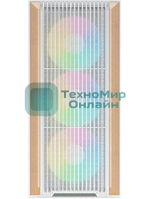 Компьютерный корпус без блока питания SAMA Z60 белый, Midi-Tower, TG, 4x140мм ARGb, 2xUSB 3.0 + 1xUSB 3.1 Type-C, E-ATX, ATX, mATX, mITX белый