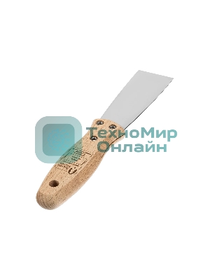 Шпательная лопатка Matrix из нержавеющей стали, 40 мм, буковая рукоятка, EFP