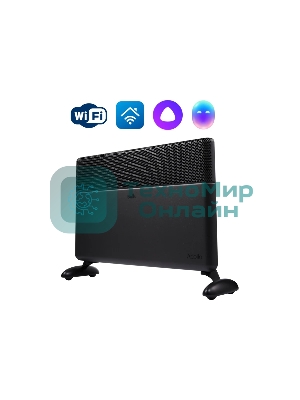 Конвектор электрический Ballu Apollo Digital INVERTER Black Infinity BEC/ATI-1503 черный, 1500 Вт, 20 м2, термостат, дисплей, WiFi