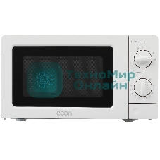 Микроволновая печь ECON ECO-2030M белый 20 л, 700 Вт, переключатели - поворотный механизм
