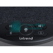 Спикерфон Intrend ITSPH-W200 4 капсюля, BT+USB, эффективный радиус 3м, ANC, AEC, AGC, полнодуплексная связь, беспроводное каскадирование 2х спикерфонов, аккумулятор: время работы в режиме разговора до 12 часов. В комплекте USB-dongle