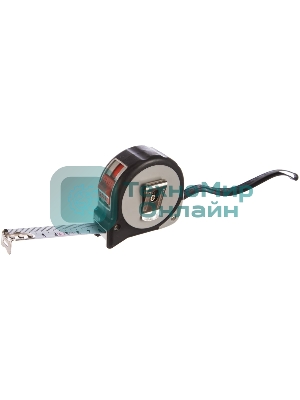 Рулетка Matrix continuous fixation 5мх19мм обрезиненный корпус плавная фиксация