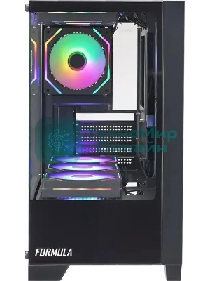 Компьютерный корпус AeroCool/Formula Cristal Z1M черный без БП mATX 2xUSB 2.0 1xUSB 3.0 audio bott PSU
