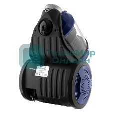 Пылесос BRAYER BR4203 черный/синий, 380/2000 Вт, уборка сухая, пылесборник контейнер 3.5 л