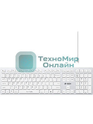 Клавиатура беспроводная A4Tech Fstyler FBX50C, USB, Bluetooth/Радиоканал, белый