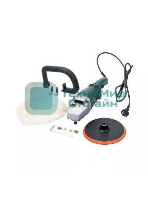 Профессиональная полировальная угловая машина KLPRO KLPJ42180 (1400вт, 3300 об/мин, 230мм, шерстяной войлок в комплекте)