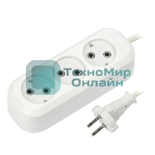 Удлинитель бытовой Smartbuy (SBE-10-3-03-N) 3 гнз х 3,0 м (10А/2.2 кВт, ПВС 2х1.0)