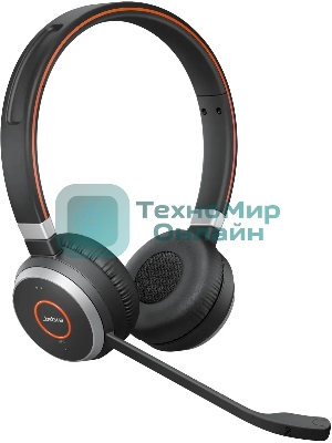 Наушники с микрофоном Jabra Link380a MS Stereo Stand черный накладные BT/Radio оголовье (6599-833-399)