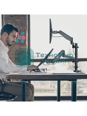 Кронштейн (держатель) ONKRON G140 для двух мониторов 13