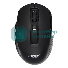 Мышь беспроводная Acer OMR070 черный, 1600 dpi, радиоканал, Bluetooth, USB, кнопки - 6