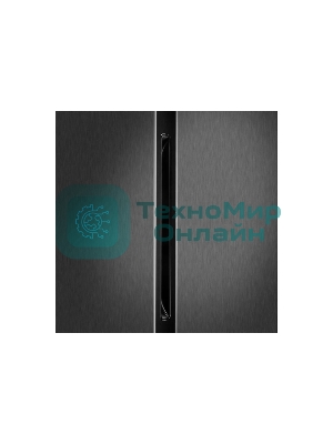 Холодильник Maunfeld MFF177NFSE нержавеющая сталь двухкамерный 263/170л морозилка сбоку, No Frost, Side by Side