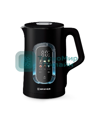 Чайник BRAYER BR6101 1500Вт, 1.5л, черный