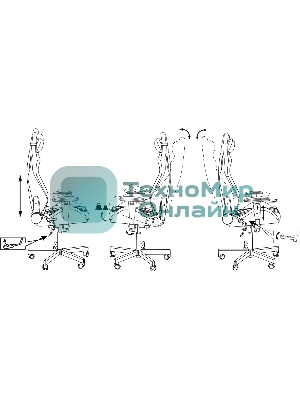 Кресло Knight Outrider серый, ткань, 120 кг, механизм качания