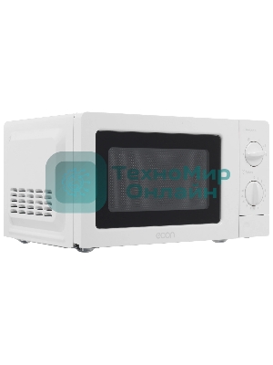Микроволновая печь ECON ECO-2030M белый 20 л, 700 Вт, переключатели - поворотный механизм
