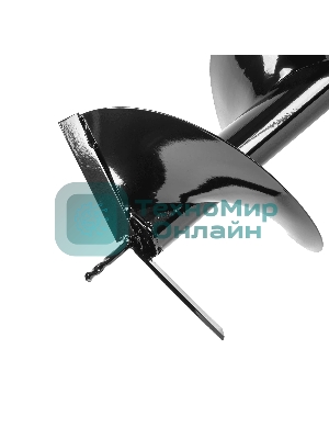 Шнек для грунта Denzel E-300, диаметр 300мм, длина 800мм,соединение 20мм, несъемный нож