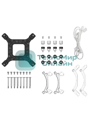 Система водяного охлаждения Deepcool LE240 V2 Pure Soc-AM5/AM4/1200/1700/1851 белый 4-pin 28.2-31.6dB Al 220W 1266gr Ret (R-LE240PURE-WHLNMD-G-1)