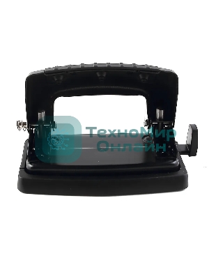 Дырокол Kw-Trio Classic Mini 09065BLACK, до 10 листов, металл черный, отверстий: 2, с линейкой