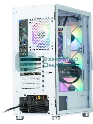 Компьютерный корпус MidiTower Zalman I3 NEO белый (ATX, front mesh, USB 2.0 x1, USB 3.0x2, 4x120мм RGb fan, без БП) (I3 NEO White)