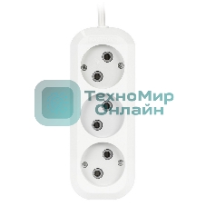 Удлинитель бытовой Smartbuy (SBE-10-3-02-N) 3 гнз х 2,0 ма (10А/2.2 кВт, ПВС 2х1.0)
