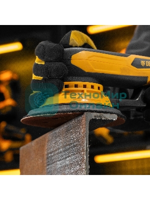 Эксцентриковая шлифовальная машина бесщеточная Denzel OS-150-BL, 350 Вт, 4000-10000 об/мин